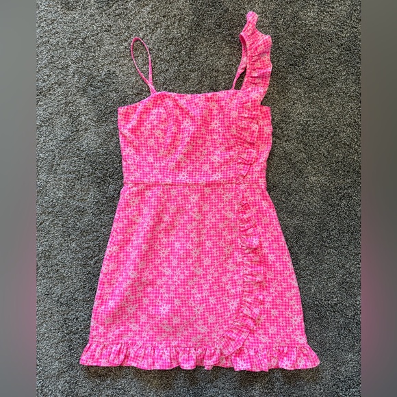 NWT Lilly Pulitzer Pink Ruffle Romper - Picture 1 of 5